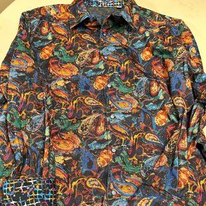 Robert Graham Corduroy Classic Fit XXL button down long sleeve shirt